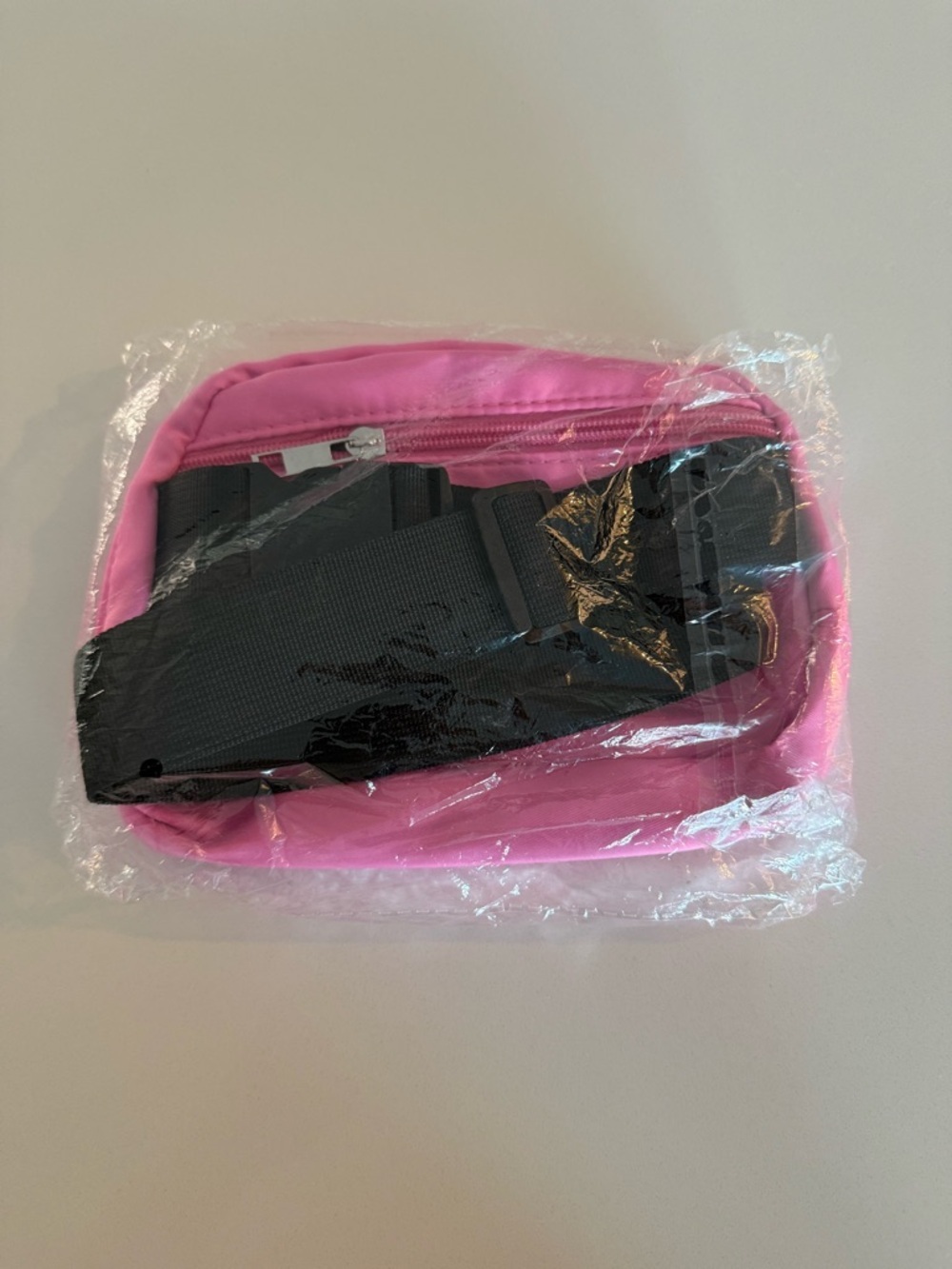 Cirrus Pink Travel Crossbody Waist Pouch with Zipper - Picture 2 of 4